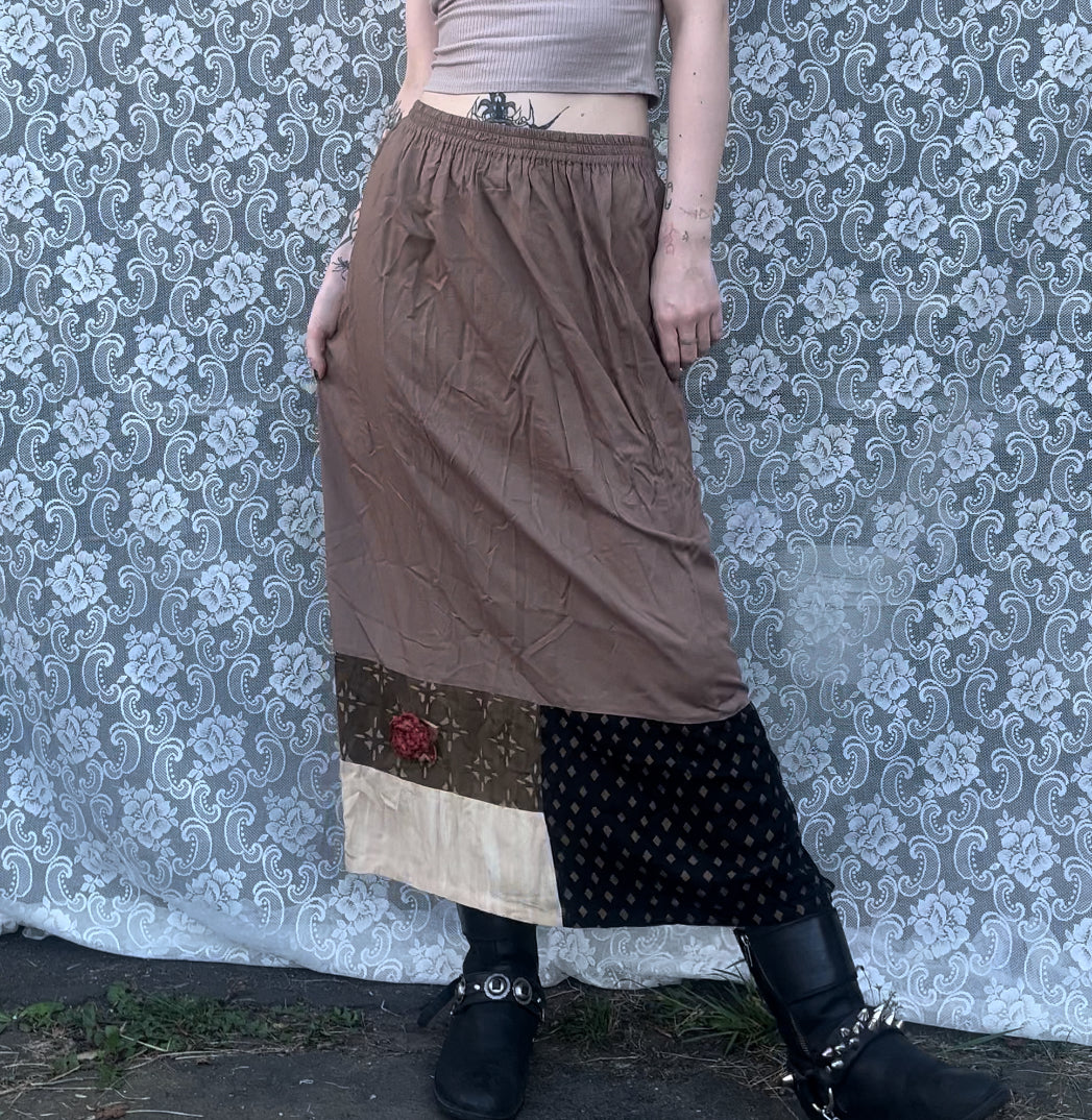 vintage patchwork bottom skirt