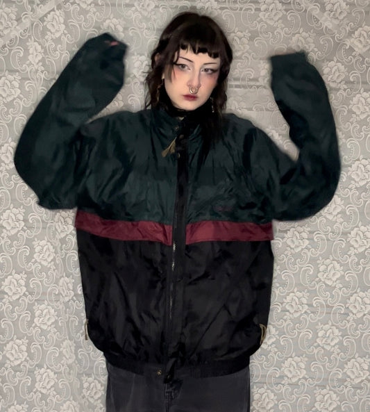 vintage colour block windbreaker