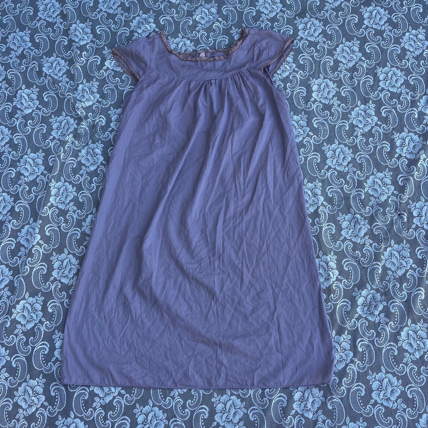 vintage lavender babydoll nightgown slip dress