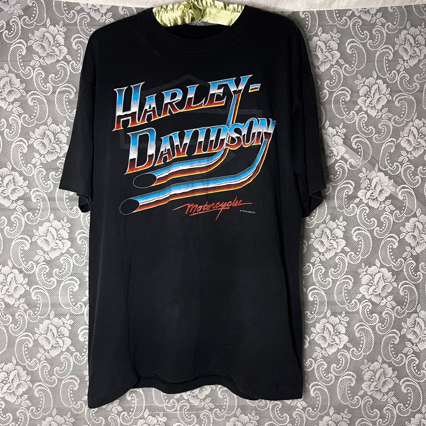 1992 chrome harley davidson single stitch tshirt