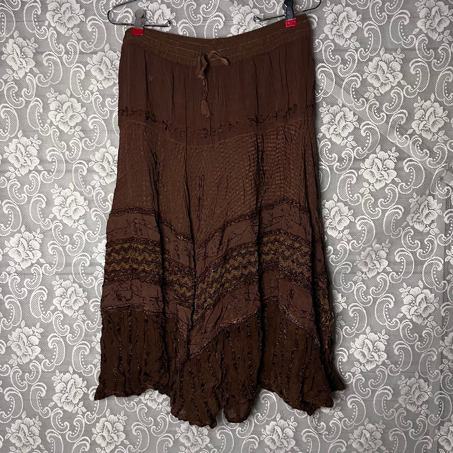 AS-IS brown hippie skirt