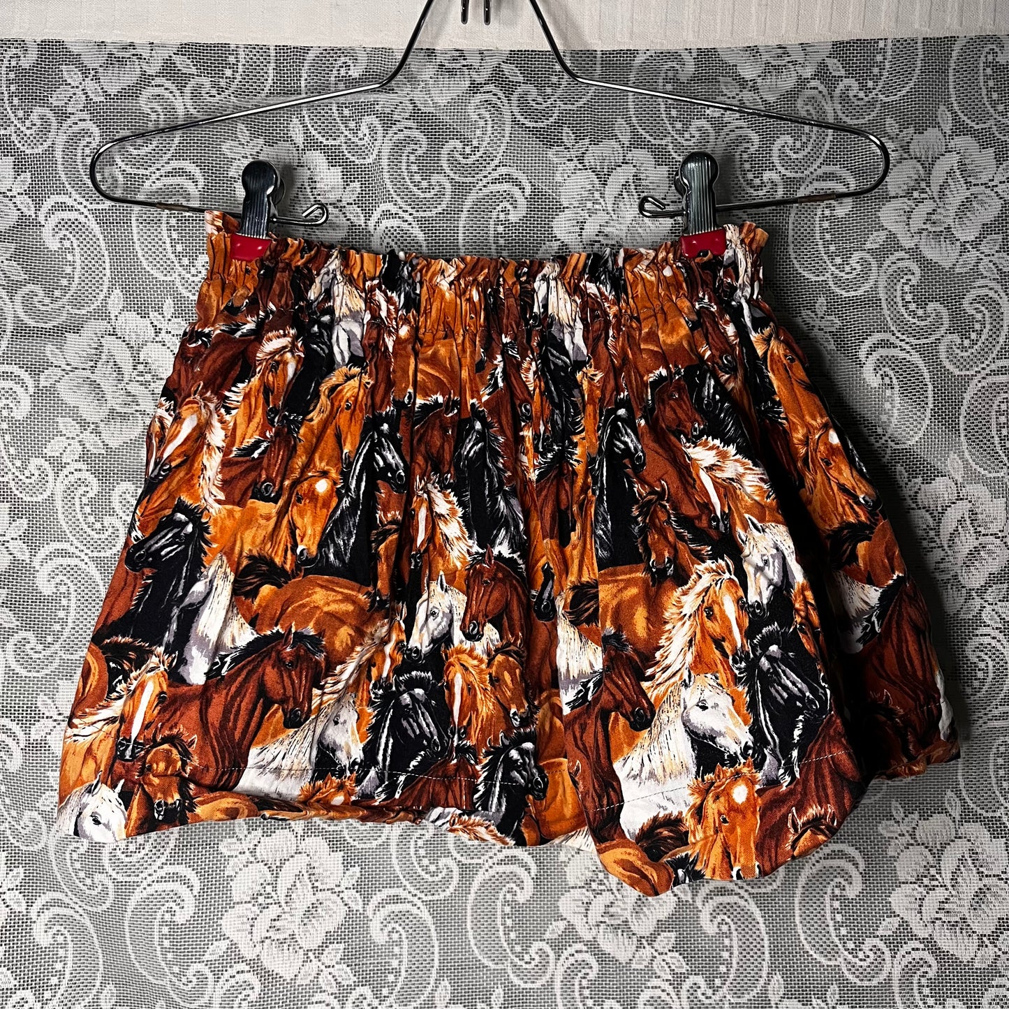 handmade horse mini skirt