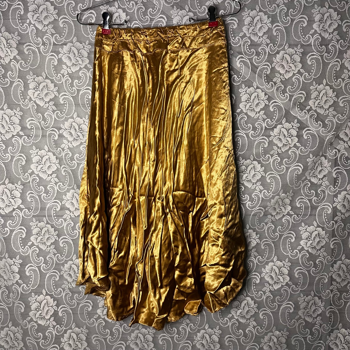 shiny gold handmade skirt