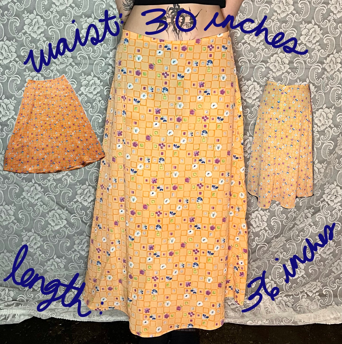 70s handmade summer skirt