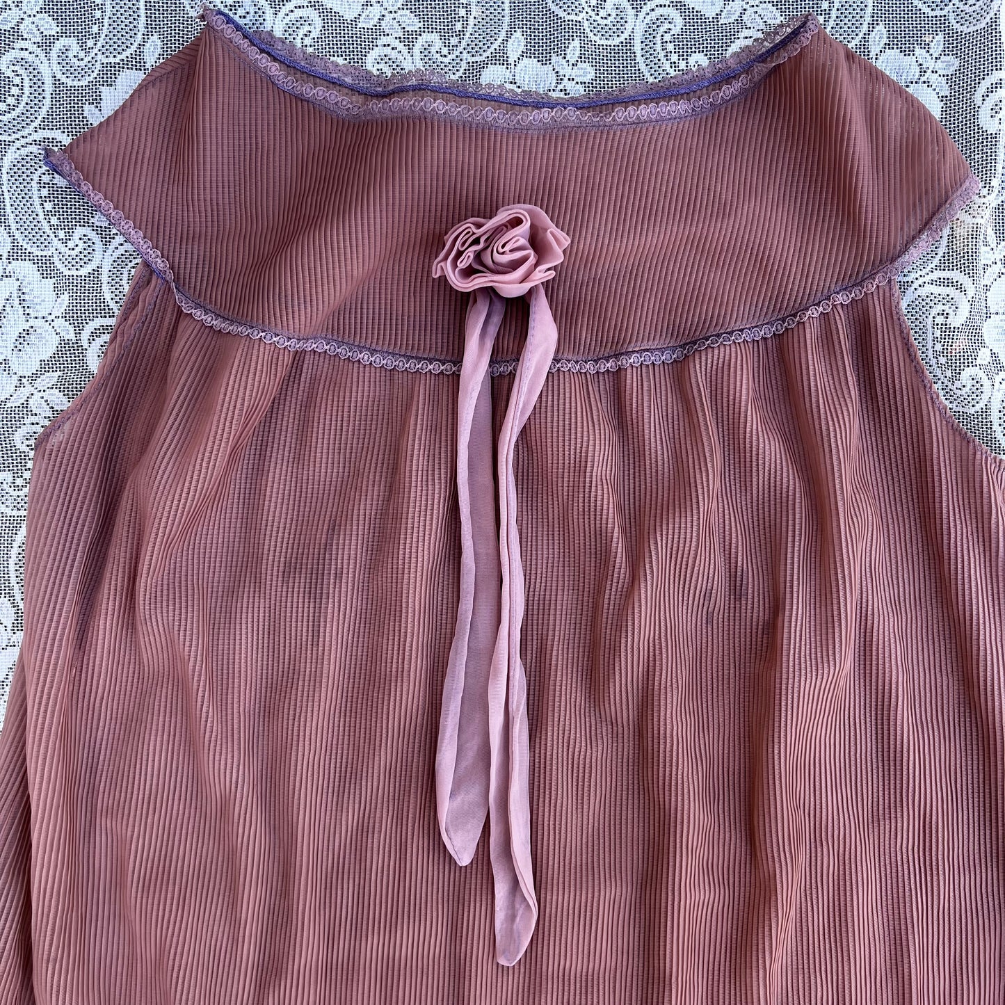 AS-IS hand dyed vintage babydoll slip