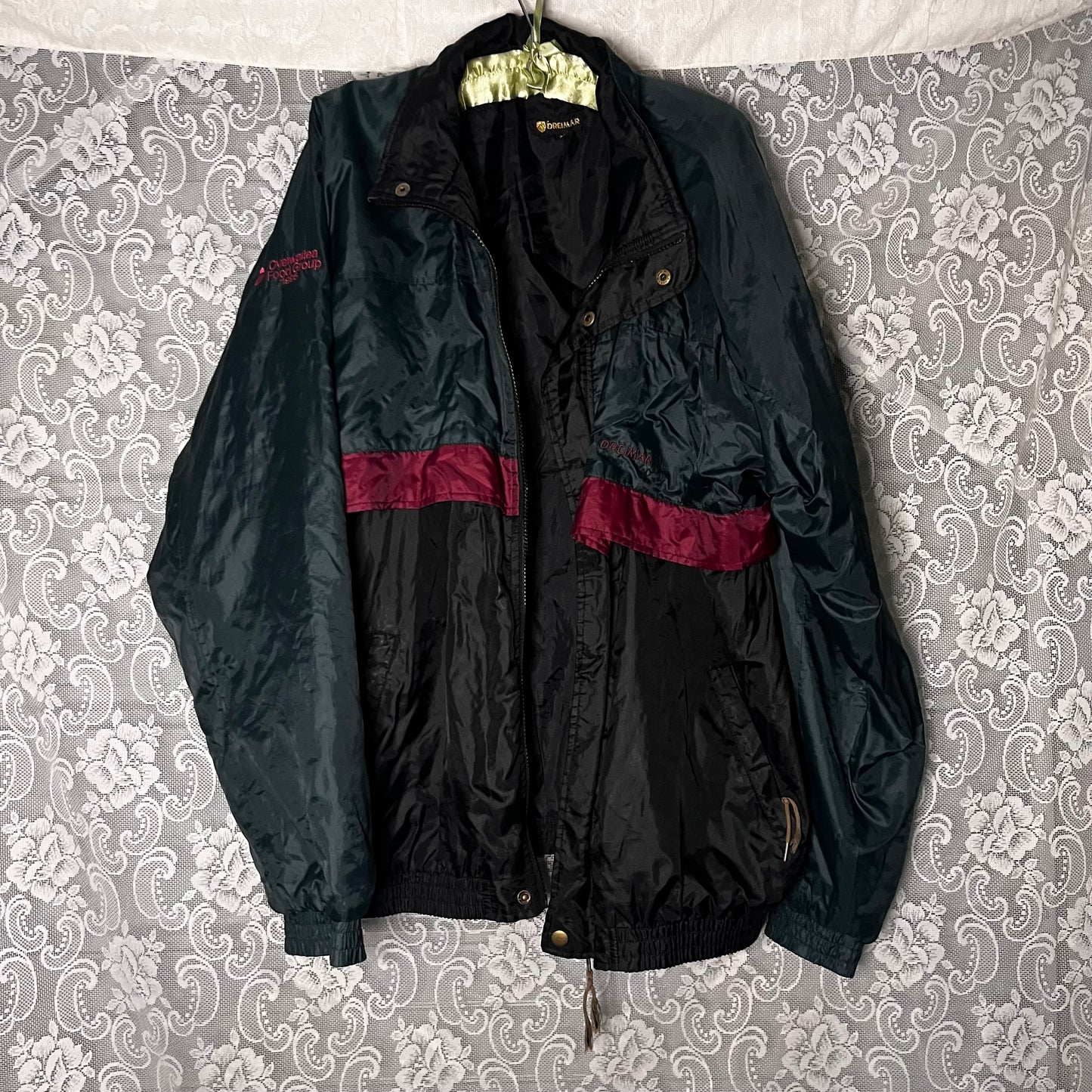 vintage colour block windbreaker