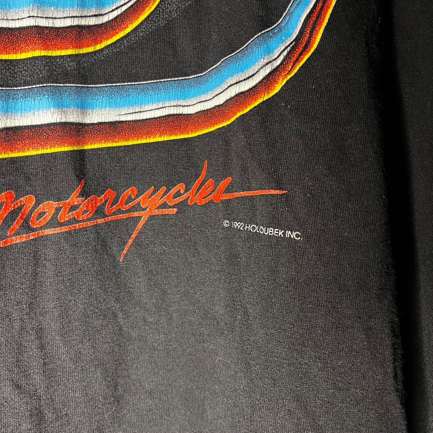 1992 chrome harley davidson single stitch tshirt