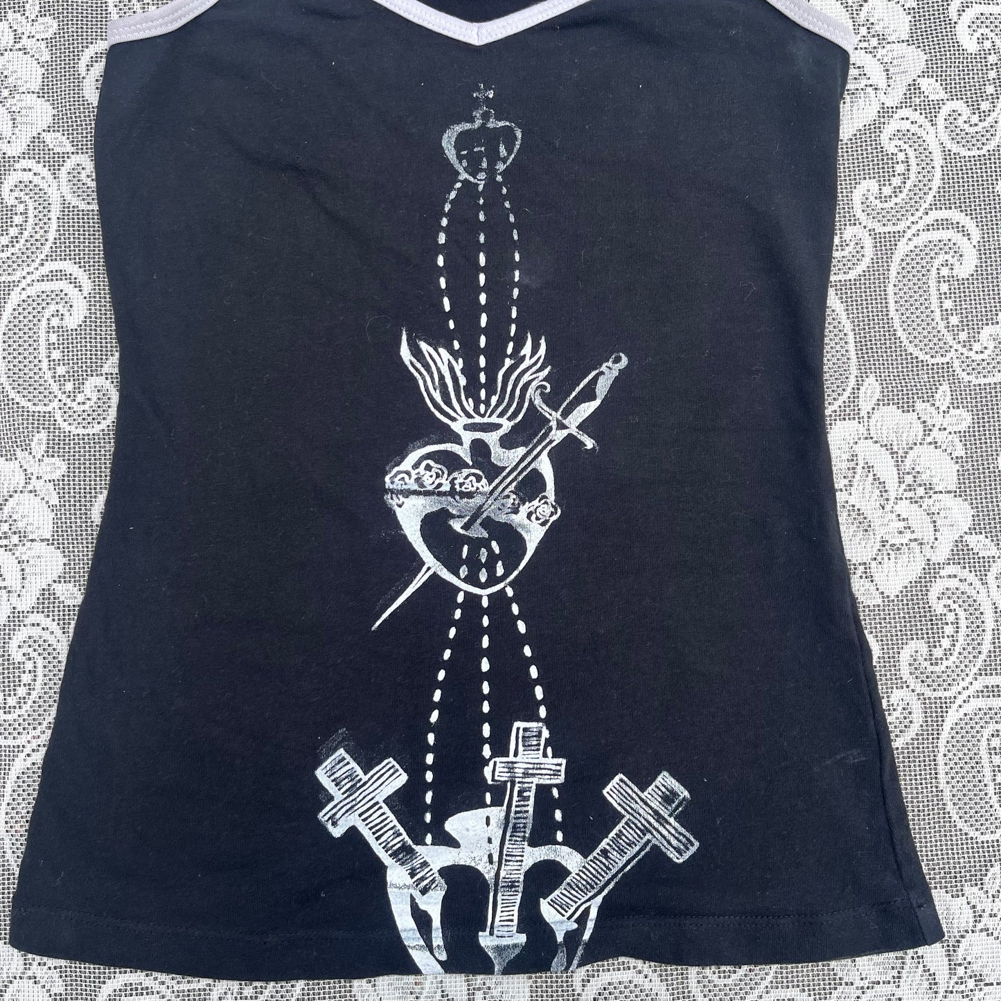 screenprinted racerback tank top