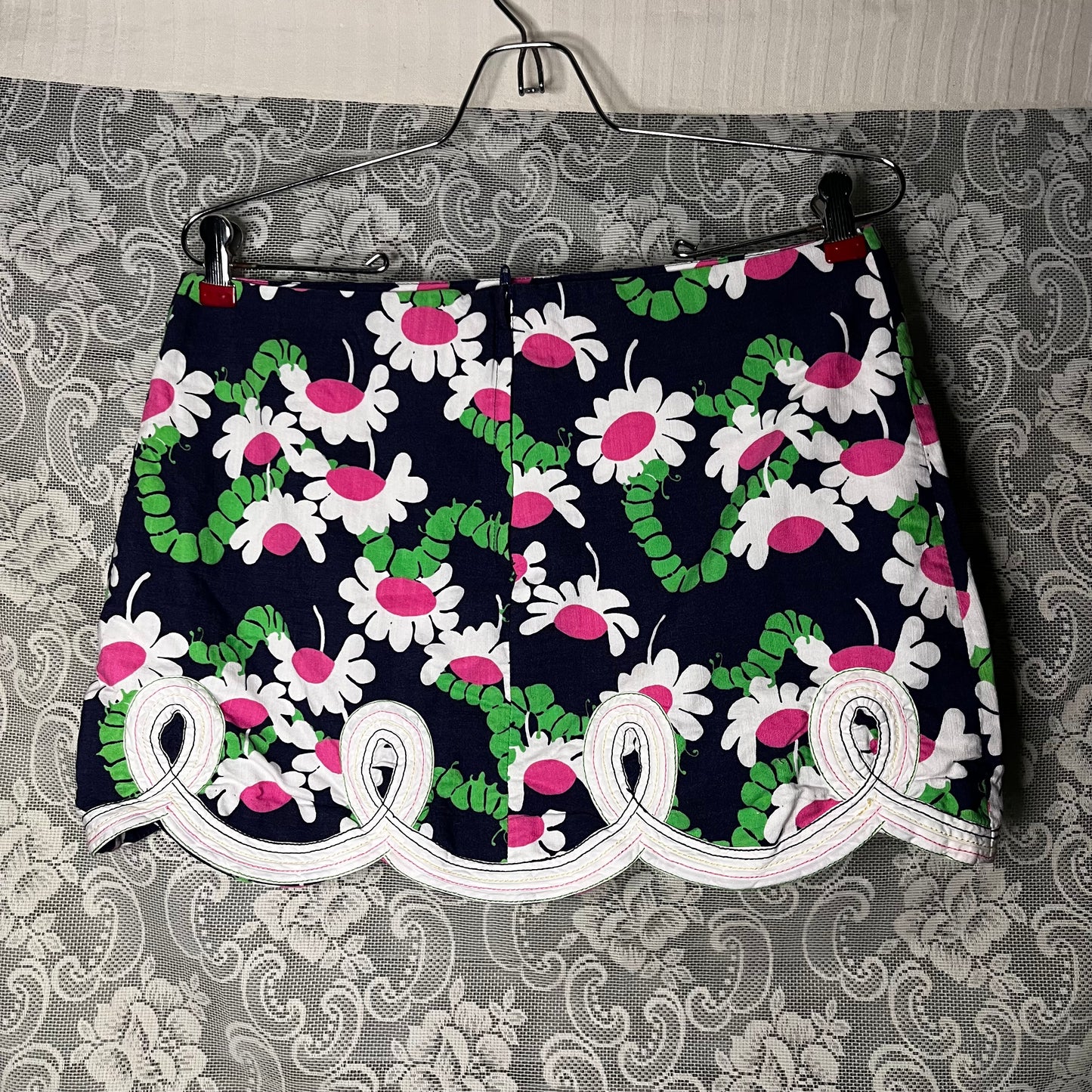 lilly pulitzer caterpillar mini skirt