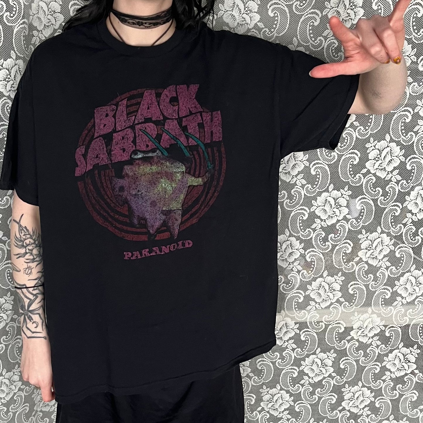 black sabbath paranoid tee