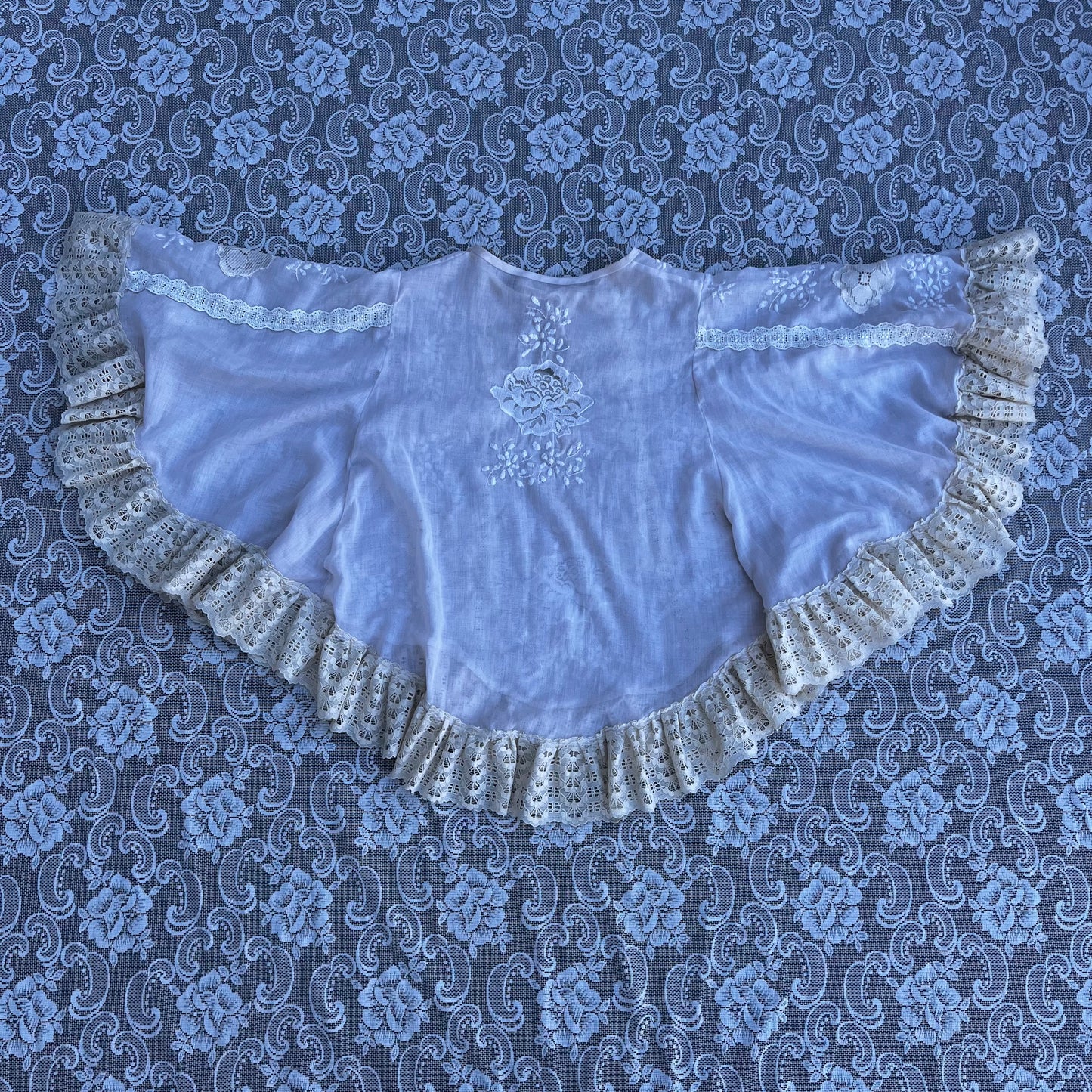 antique lace poncho