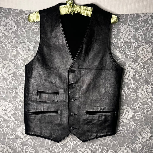 fake (?) leather vest