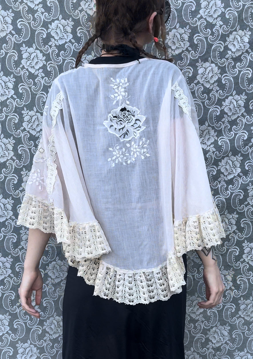 antique lace poncho