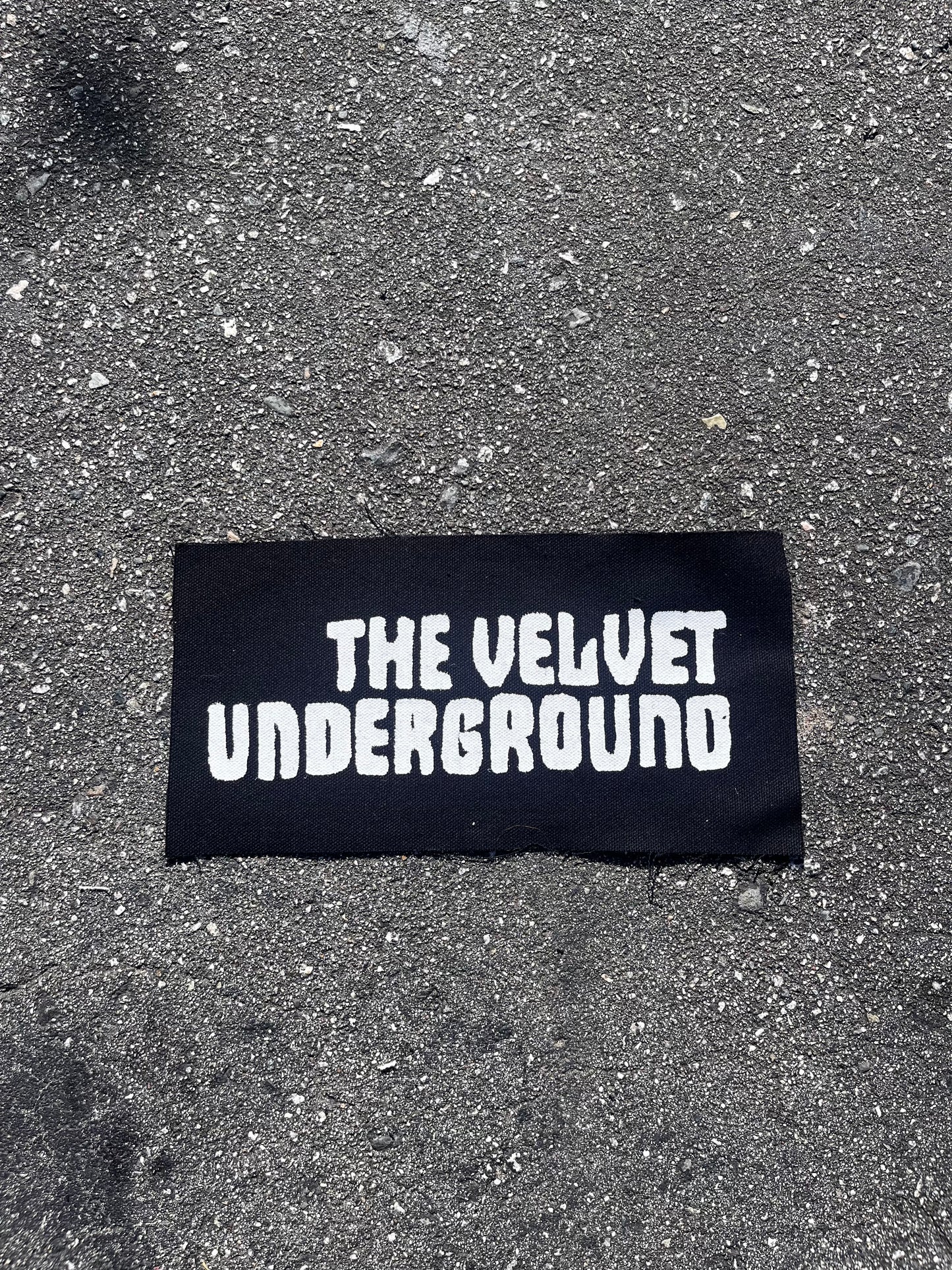 the velvet underground bootleg screenprinted patch