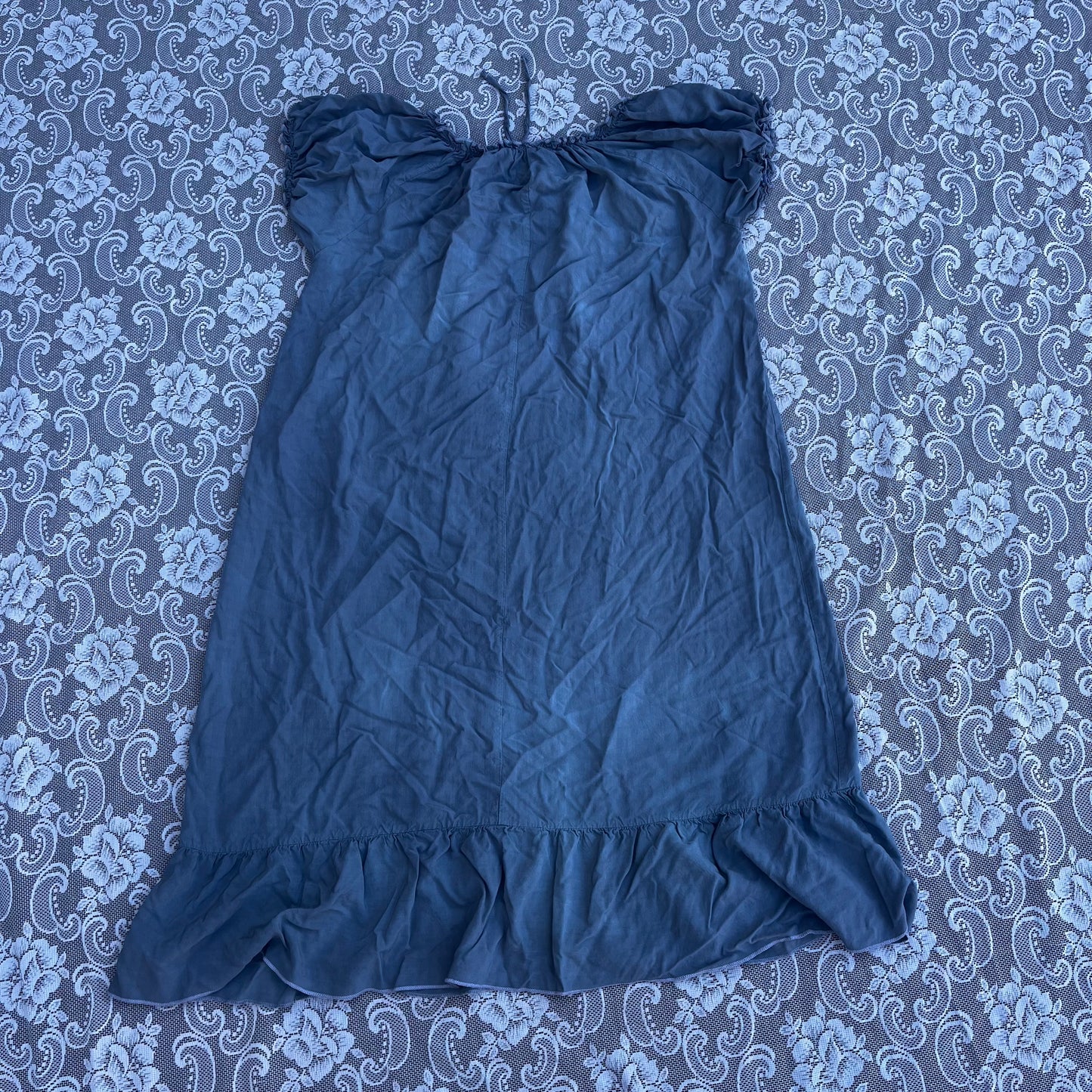 blue tie dye comfy nightgown