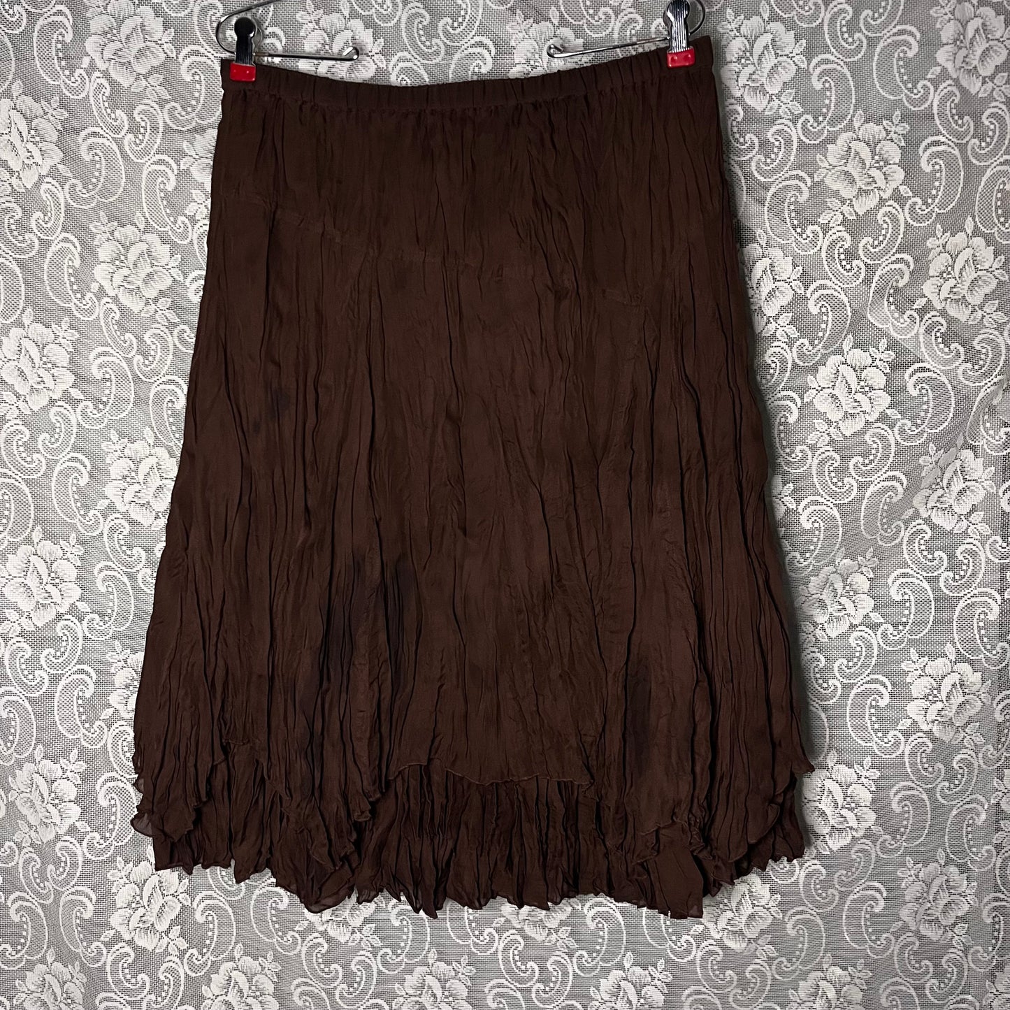 AS-IS brown layered skirt