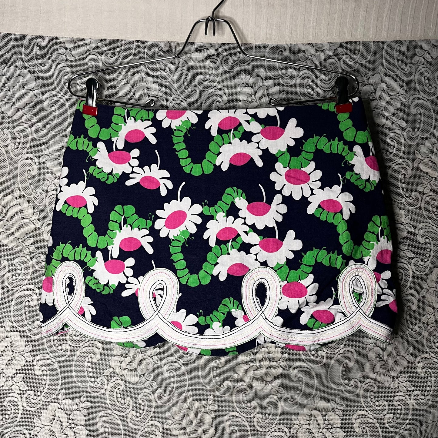 lilly pulitzer caterpillar mini skirt