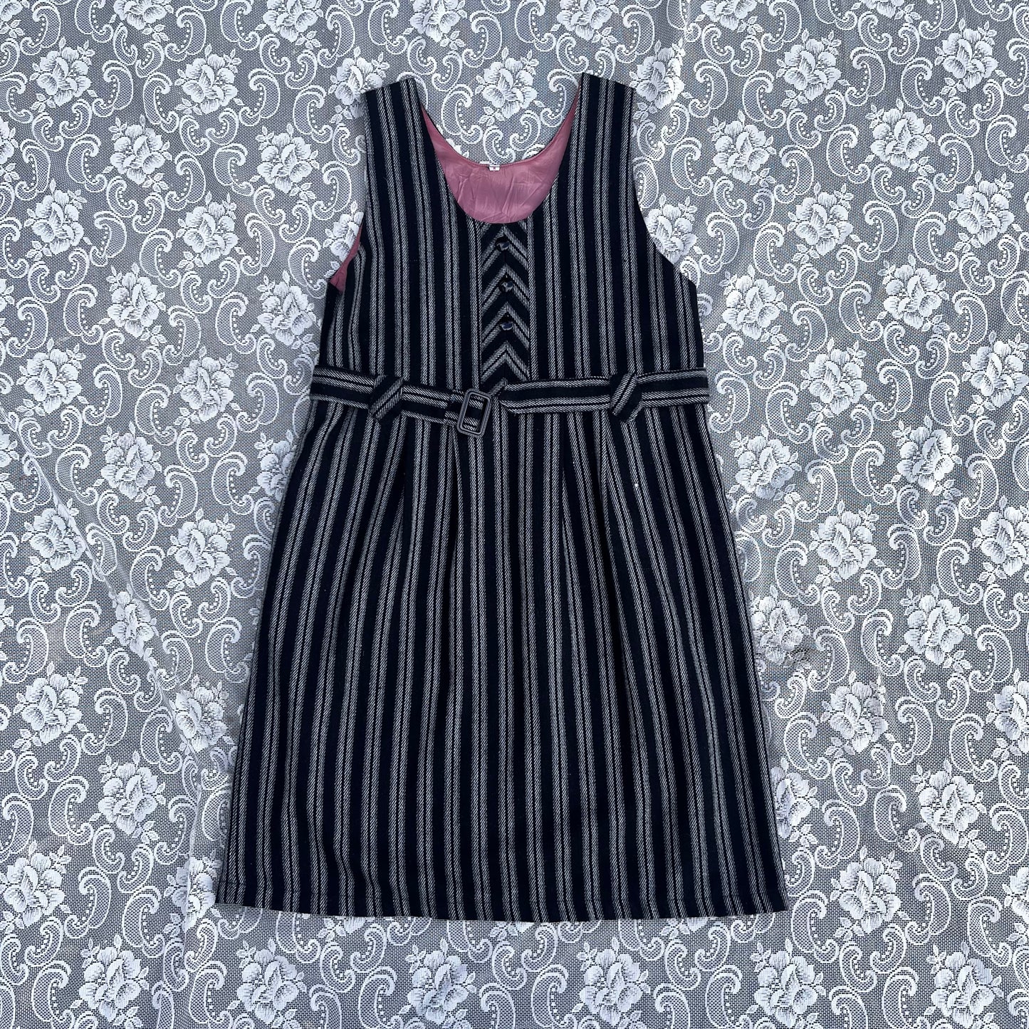 vintage wool stripe dress