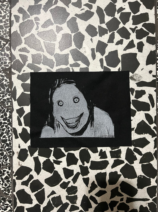 jeff the killer block printed patch