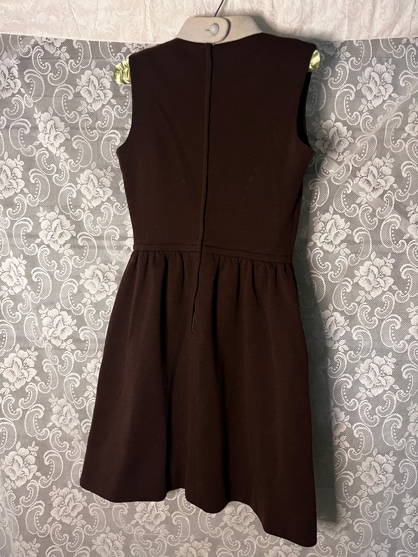 1960s jonathan logan brown mini dress