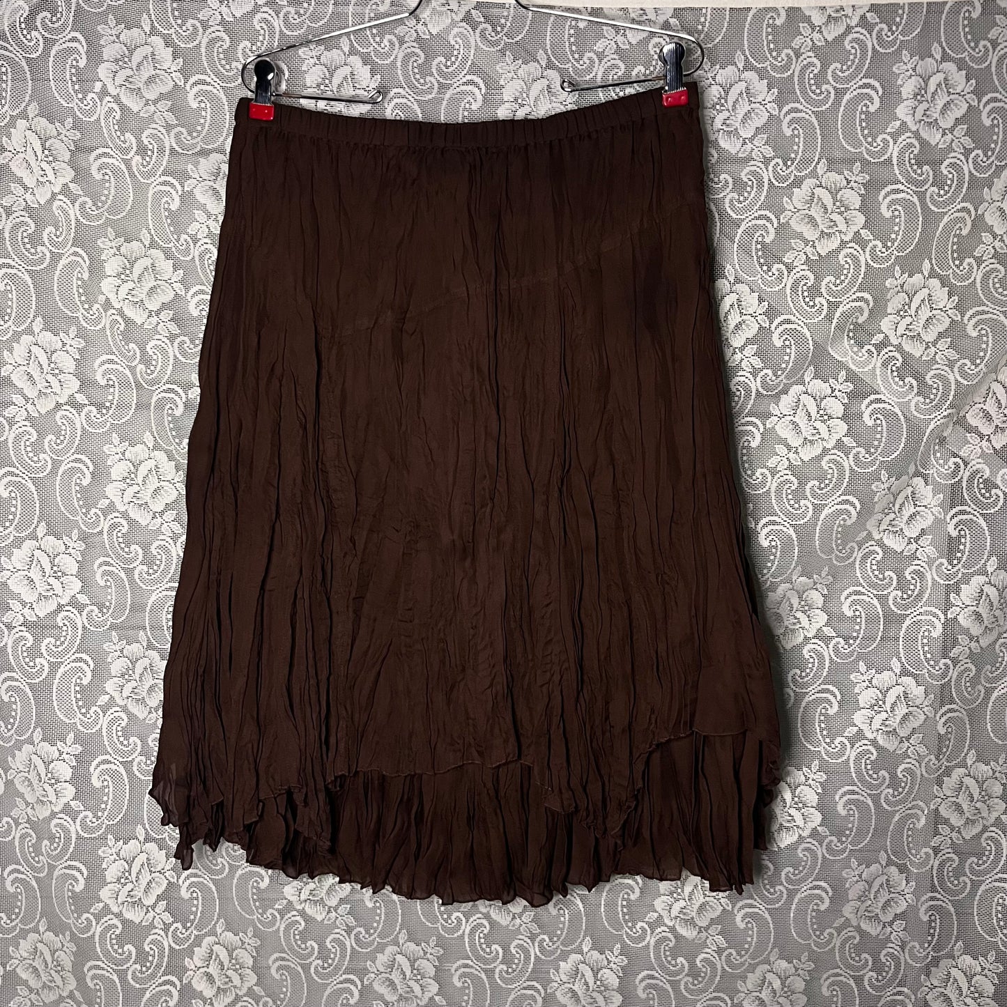 AS-IS brown layered skirt