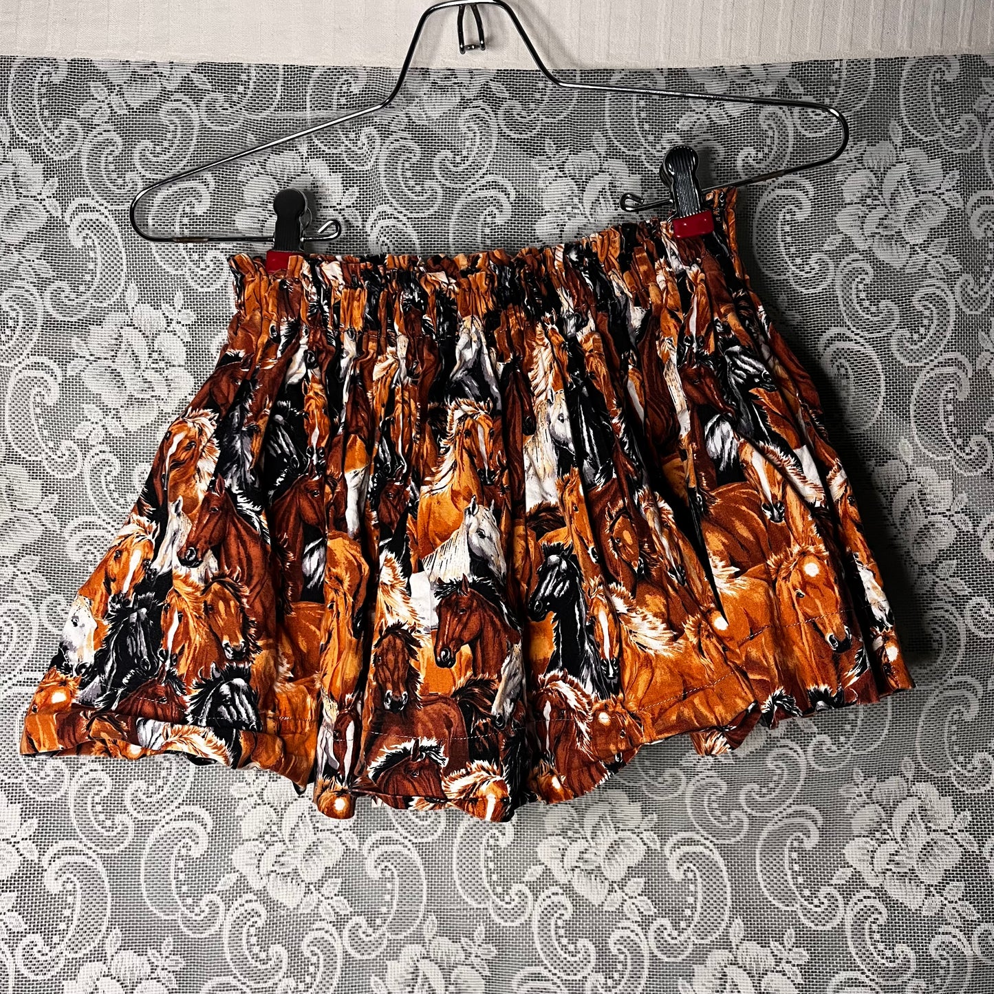 handmade horse mini skirt