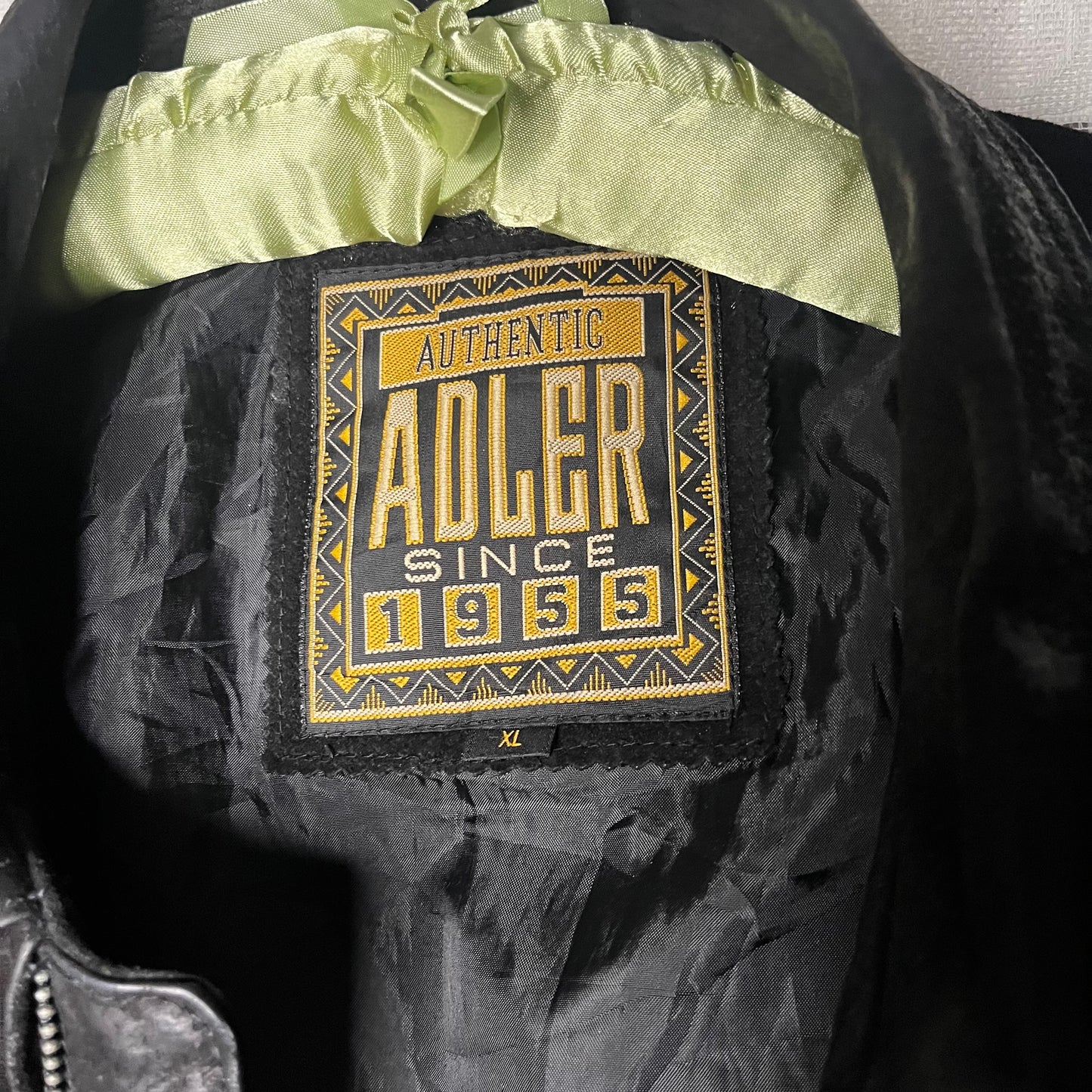 black suede adler jacket