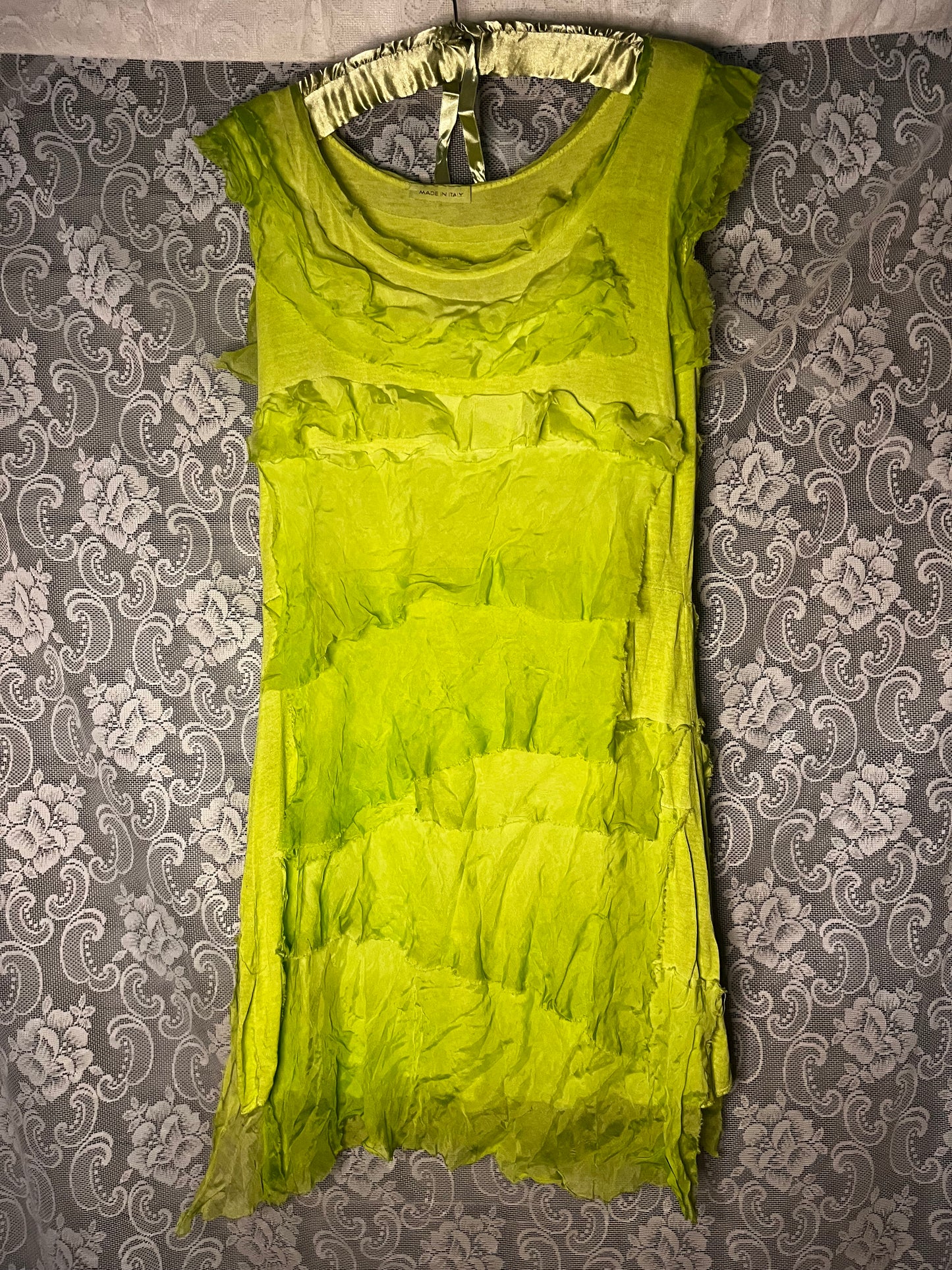 LETTUCE DRESS . made in italy