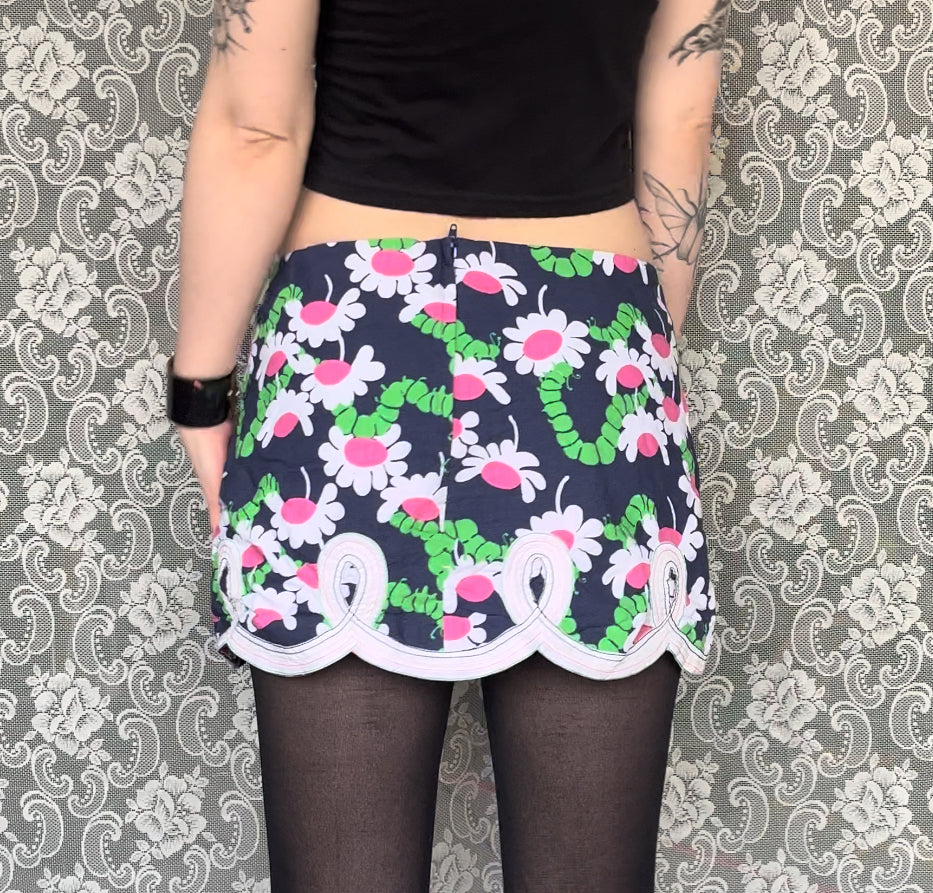 lilly pulitzer caterpillar mini skirt