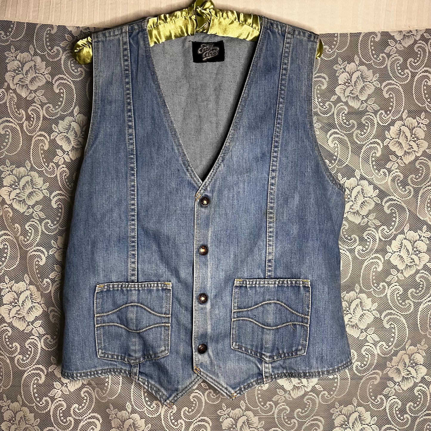 70s easy aces denim vest