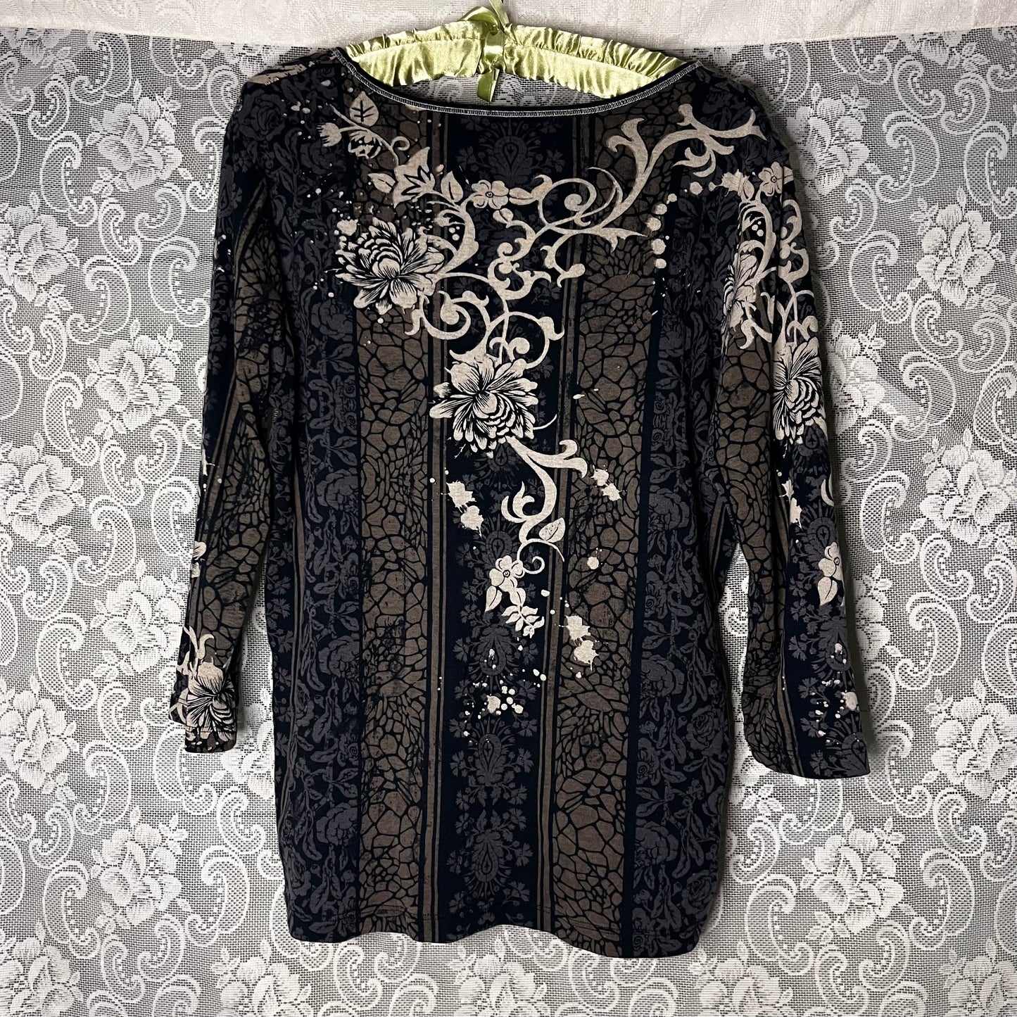 y2k paisley top