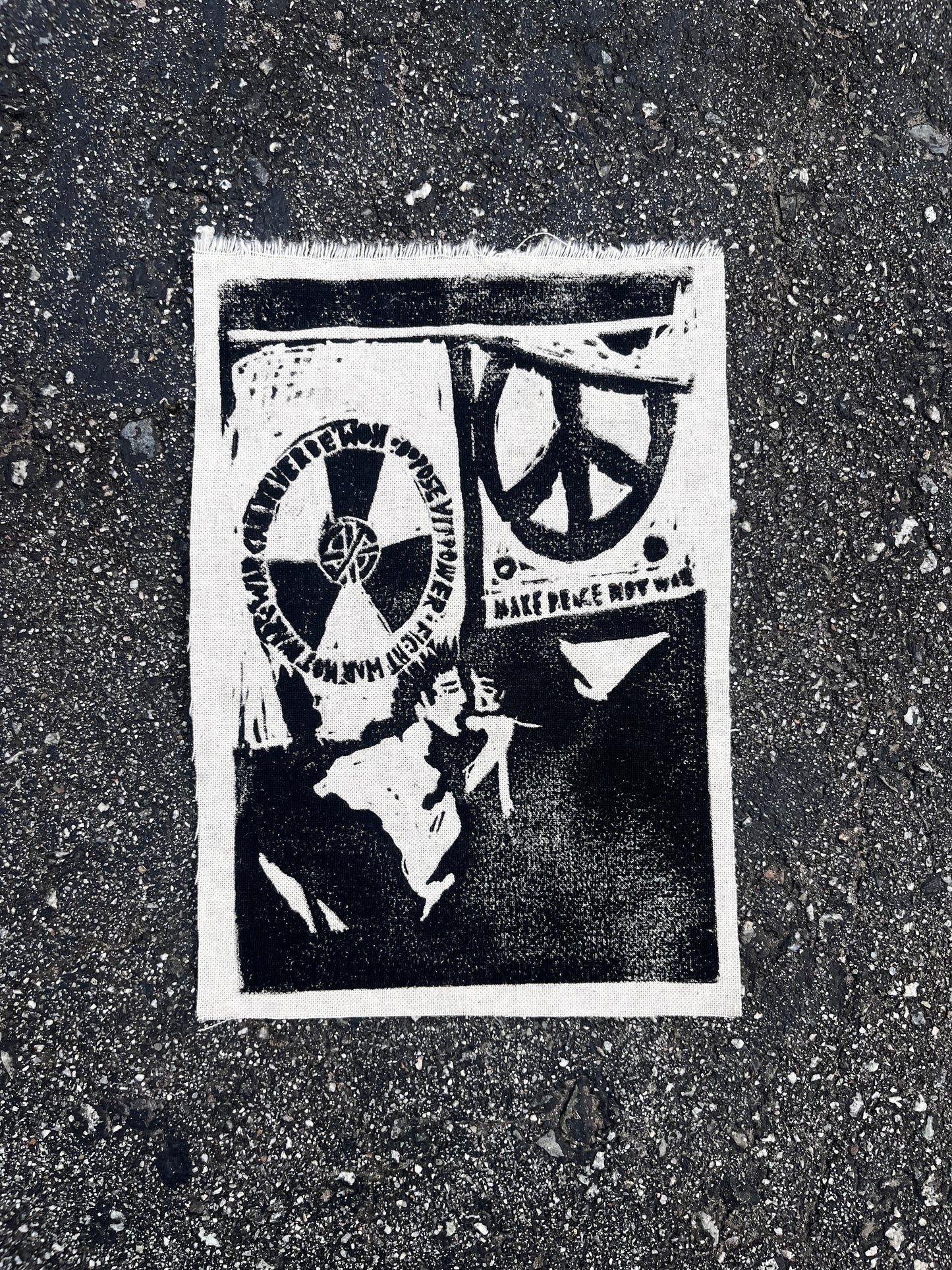 crass “make peace not war” patch