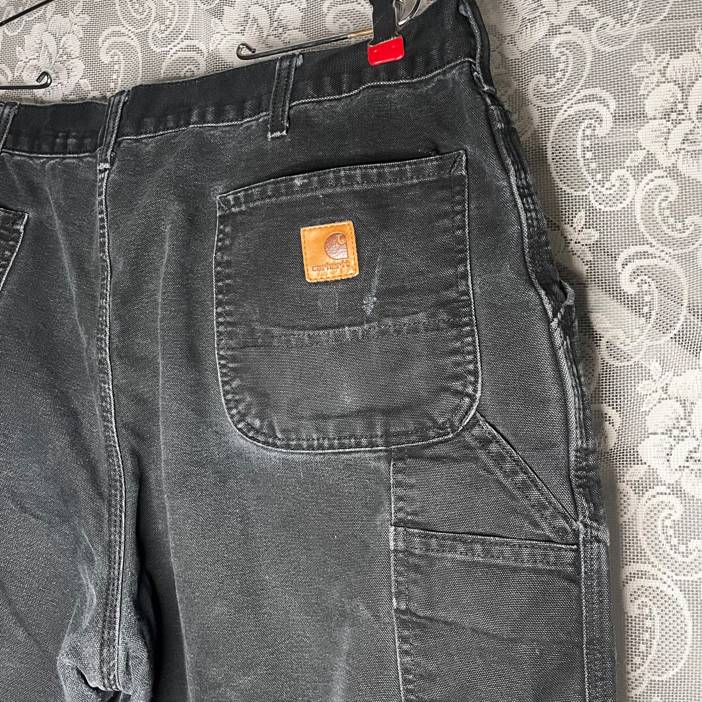 black carhartt dungaree fit pants 40x32