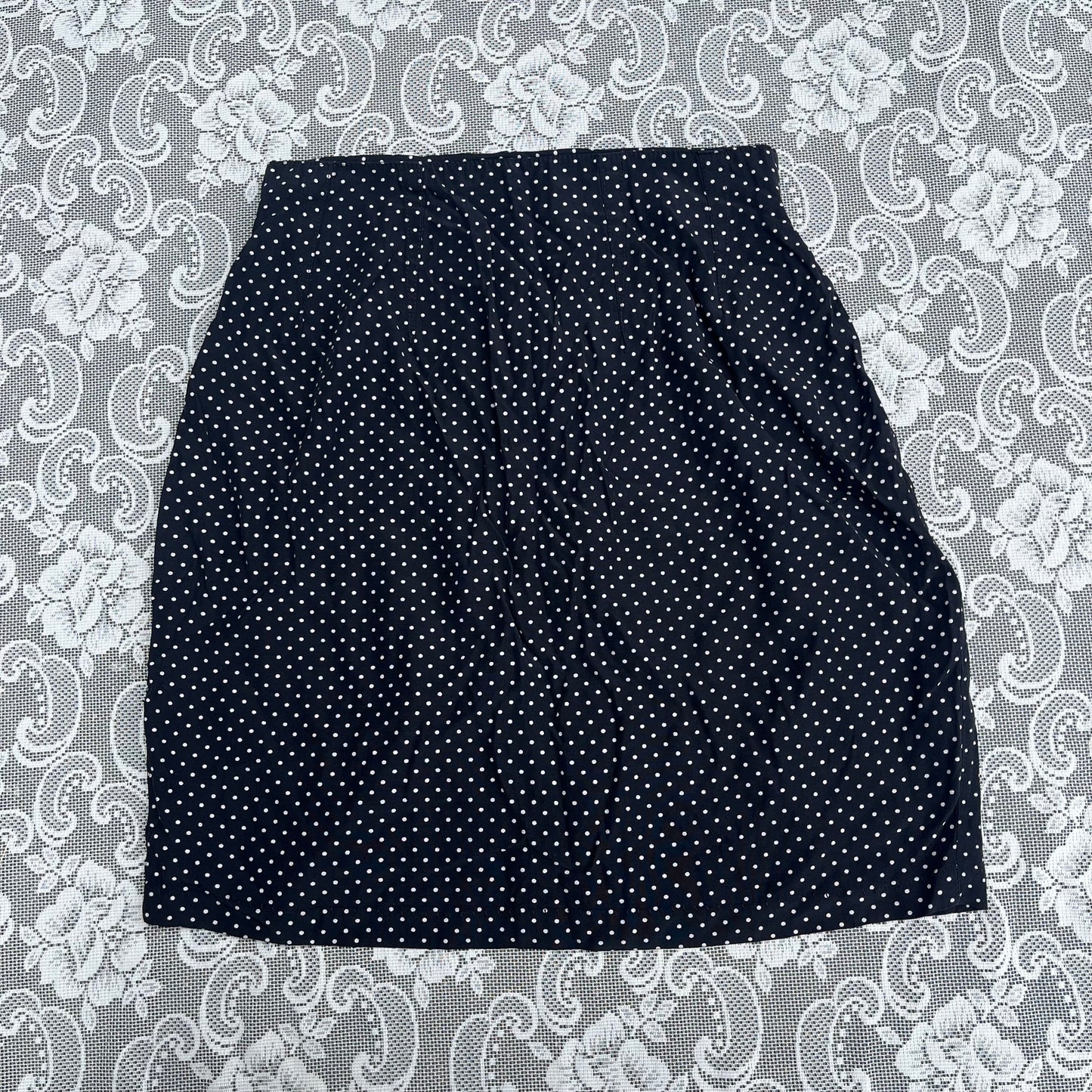 80s polka dot mini skirt