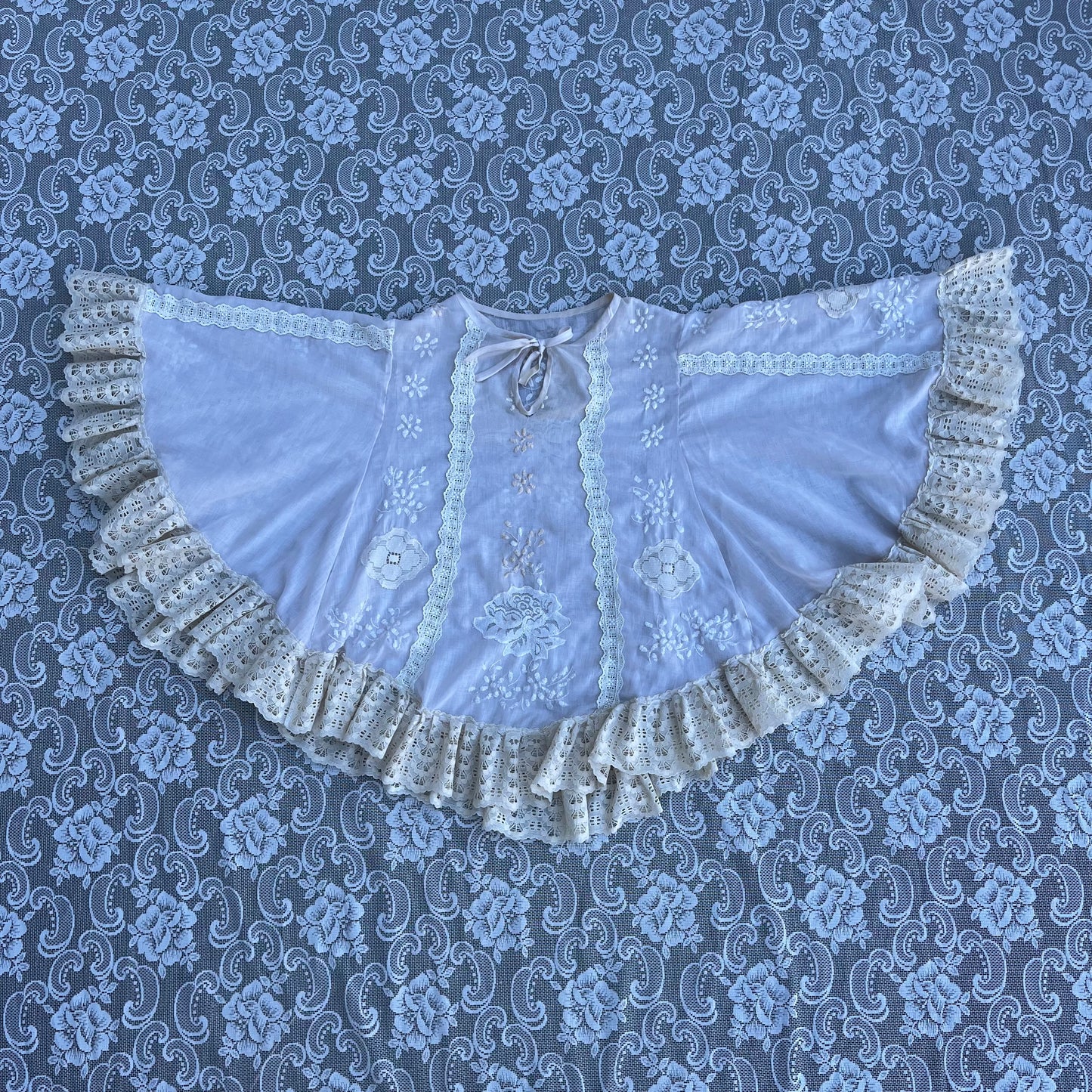 antique lace poncho