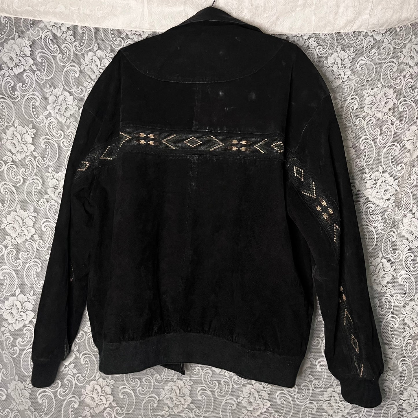 black suede adler jacket