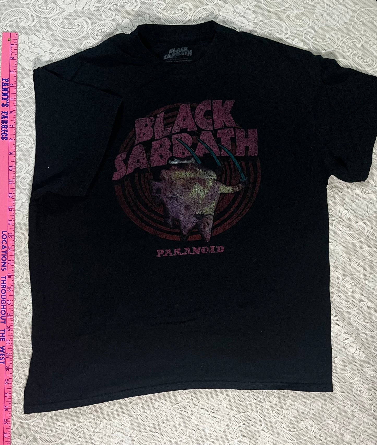 black sabbath paranoid tee