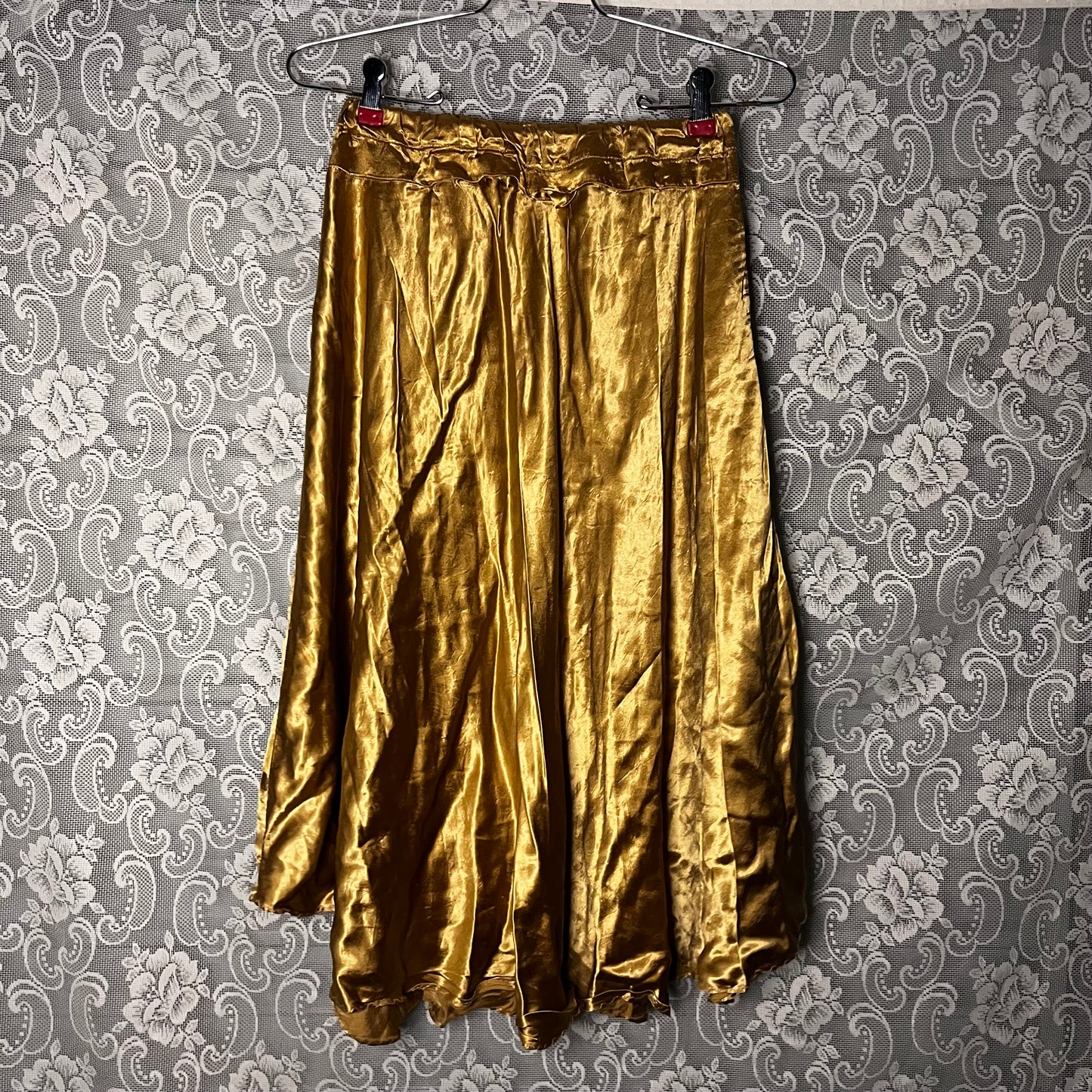 shiny gold handmade skirt