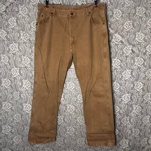 tan wrangler denim pants 42x30