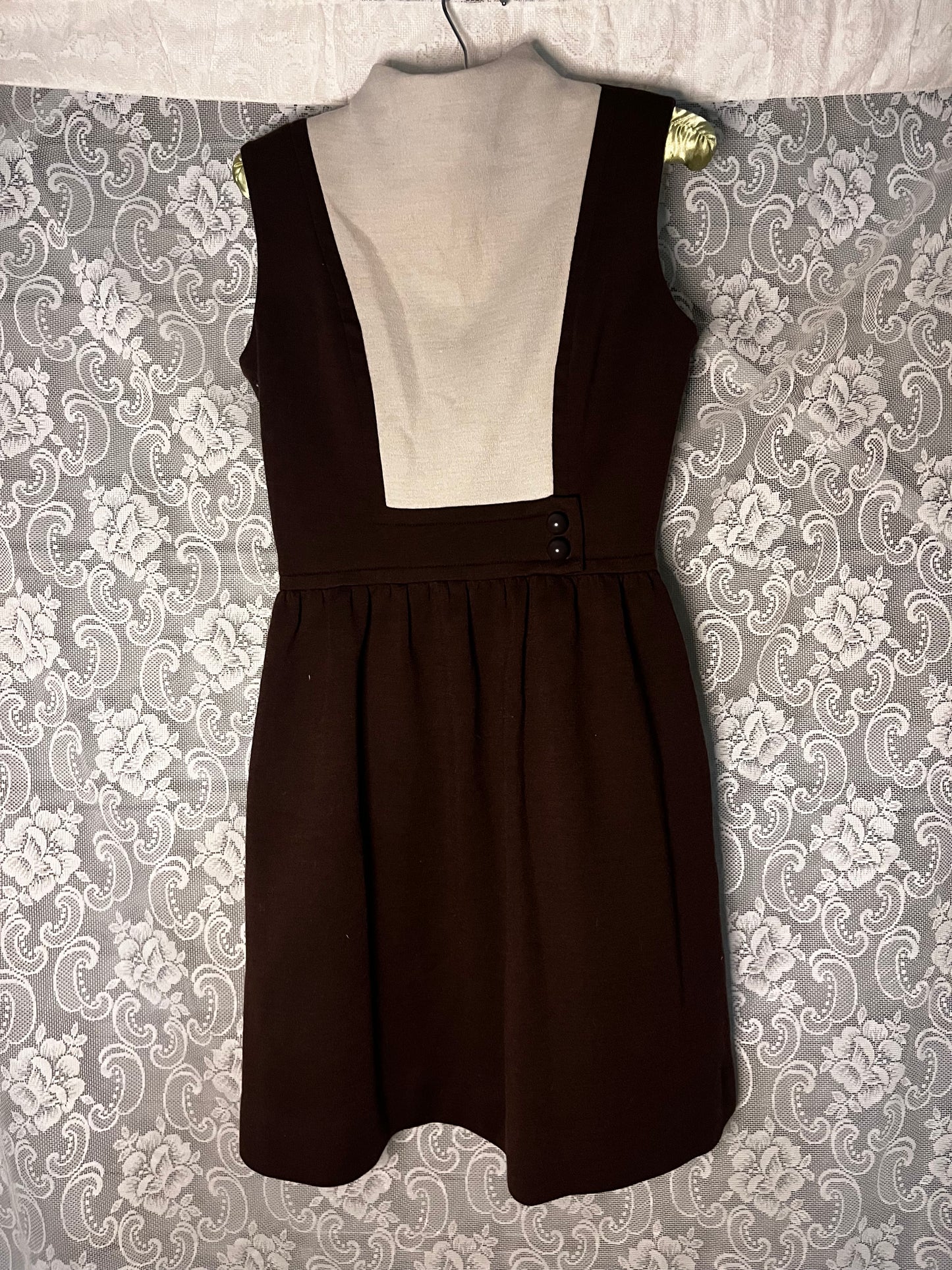 1960s jonathan logan brown mini dress