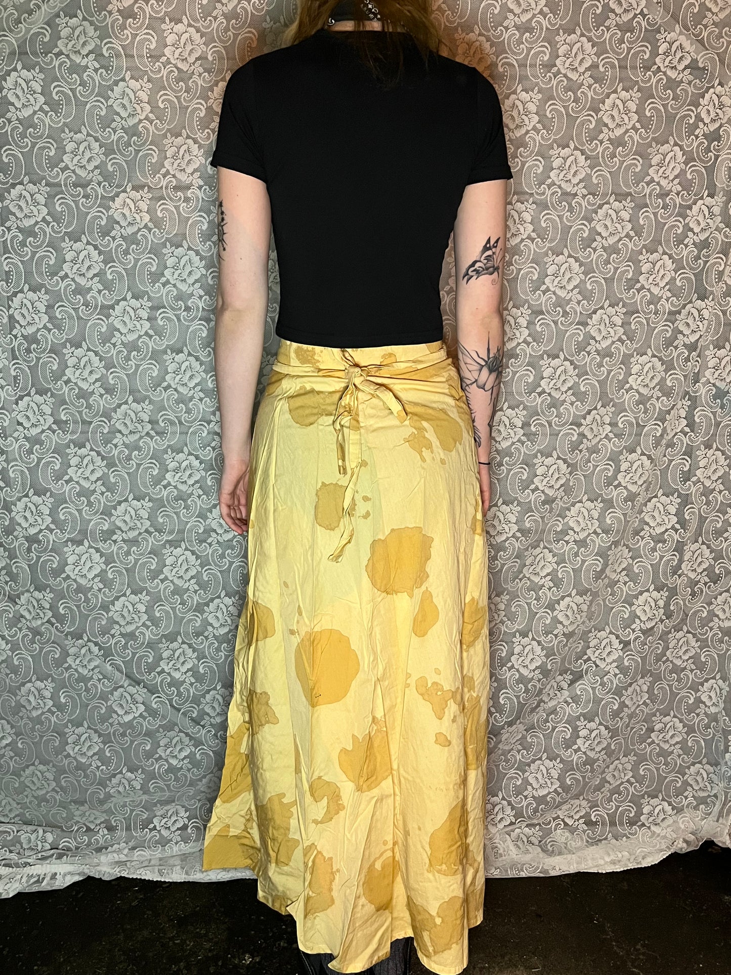 giraffe maxi wrap skirt