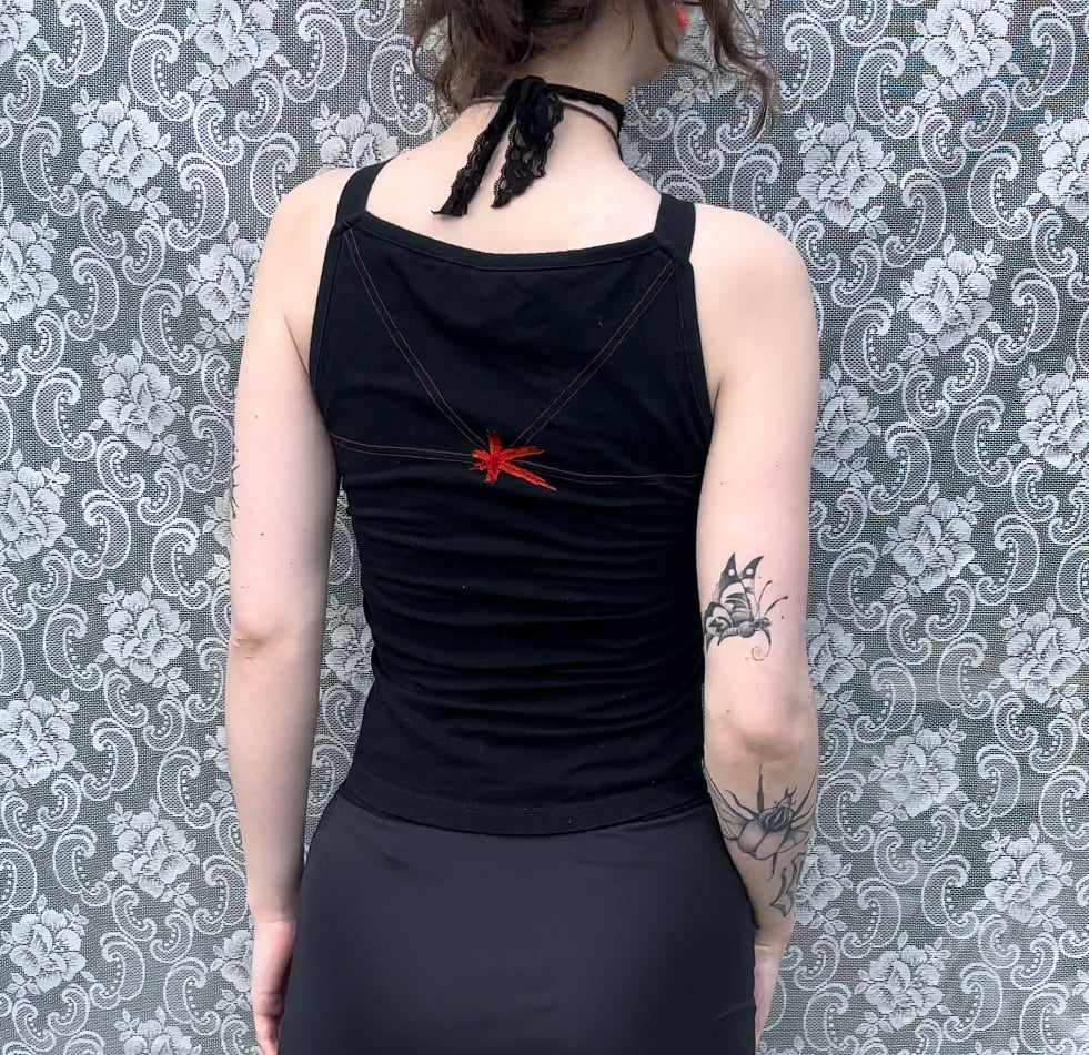 “eldiablo” strap tank top